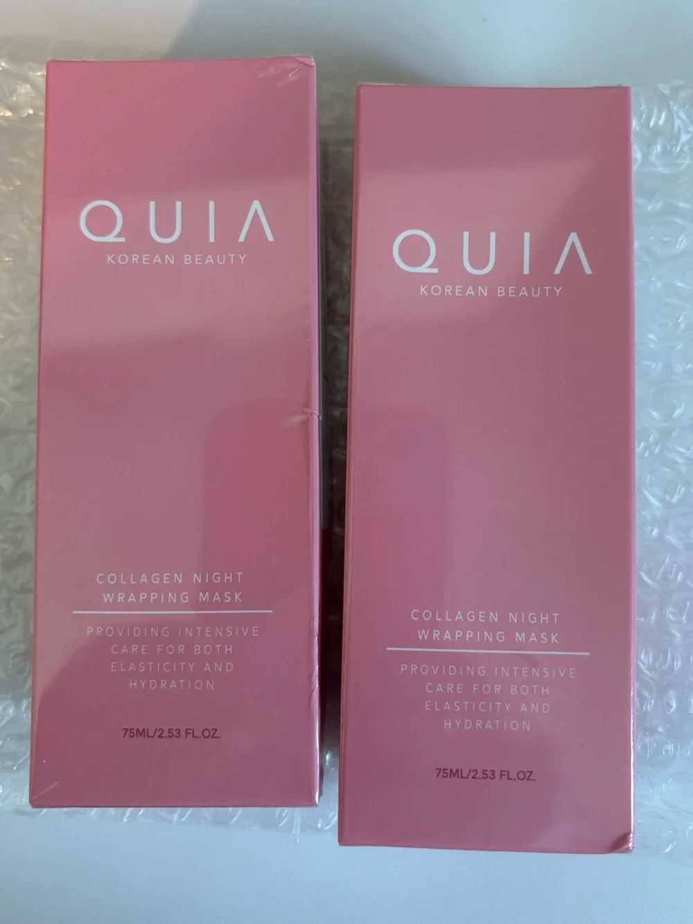 QUIA Collagen Night Wrapping Mask 2 Pack - Korean Skin Care NEW IN WRAPPING